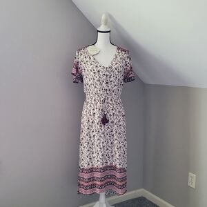 Knox Rose Flora Bohemian Midi Dress
